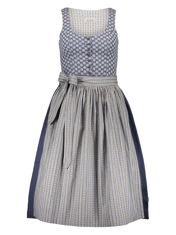 Almsach Dirndl in Dunkelblau - 55% | Größe 40 | Damen-dirndl