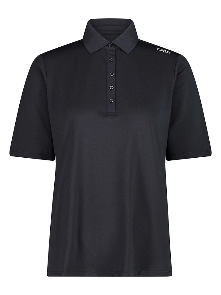 cmp Funktionspoloshirt in Schwarz - 36% | Größe 44 | Damen-tops