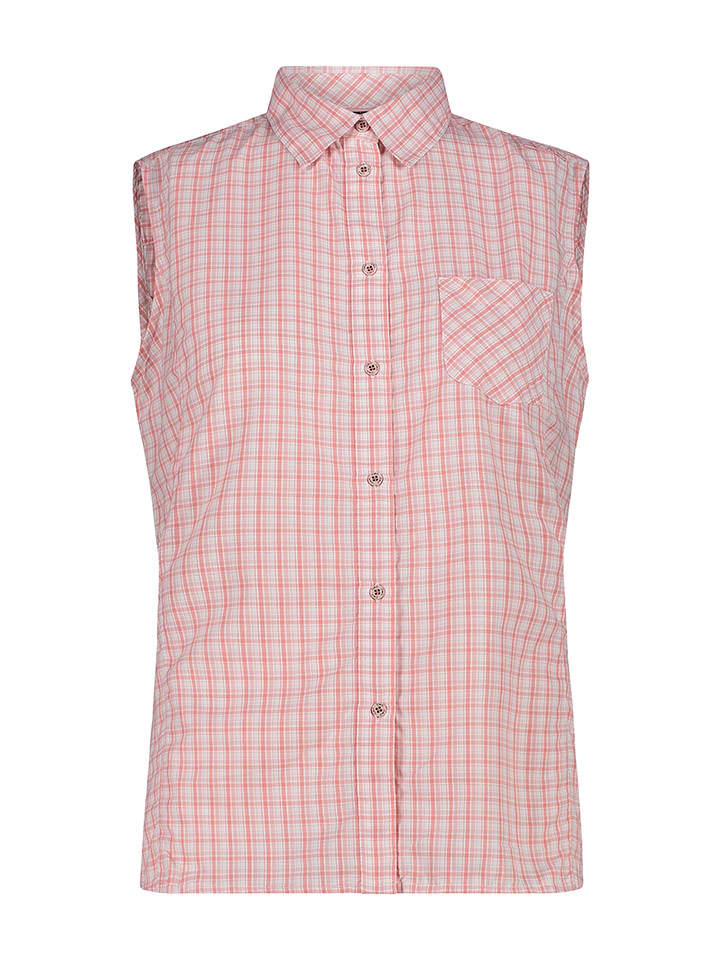 cmp Funktionsbluse in Rosa/ Weiß - 49% | Größe 44 | Damen-blusen