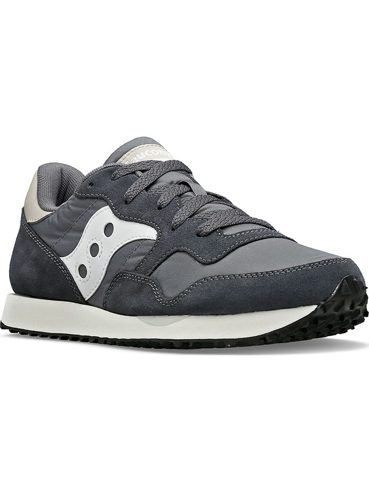 Saucony Leder-Sneakers "DXN Trainer" in Grau - 49% | Größe 38 | Damen-sneakers