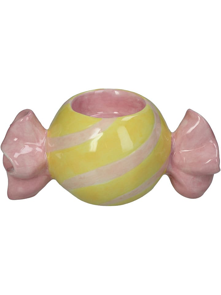 Kersten Kerzenhalter ''Candy'' in Rosa/ Gelb - (B)15 x (H)9 x (T)7 cm - 15% | Kerzen-vasen