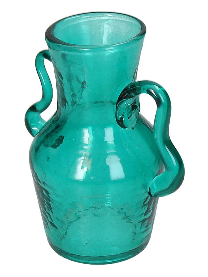 Kersten Vase in Türkis - (H)13,5 x Ø 11 cm - 14% | Kerzen-vasen