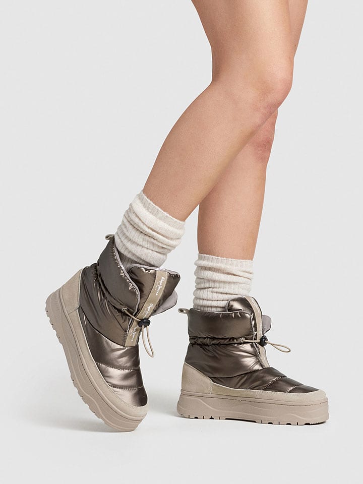 Pepe Jeans FOOTWEAR Winterboots "Kore" in Beige - 61% | Größe 40 | Damen-stiefel