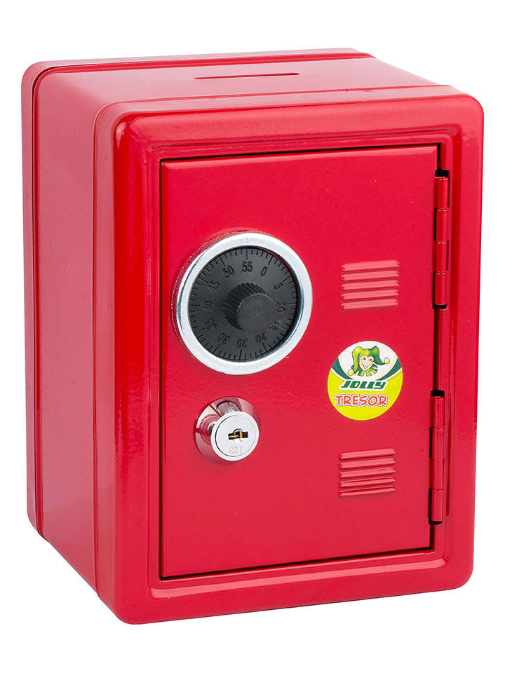 Jolly Spardose "Tresor" in Rot - (L)16,5 x (B)12,5 x (H)12 cm - 13% | Wohndekoration