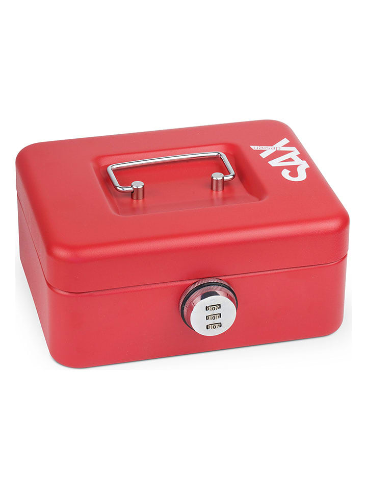 SAX Geldkassette in Rot - (B)20 x (H)9 x (T)16 cm - 15% | Wohndekoration