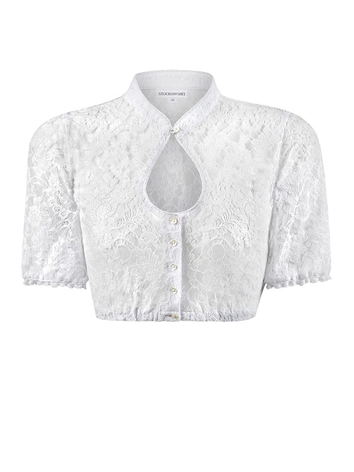 Stockerpoint Dirndlbluse "Marita" in Weiß - 59% | Größe 44 | Damen-dirndlblusen