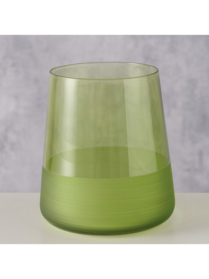 Boltze Trinkglas ''Moluna'' in Grün - (H)10,5 x Ø 9 cm - 30% | Gedeckter-tisch
