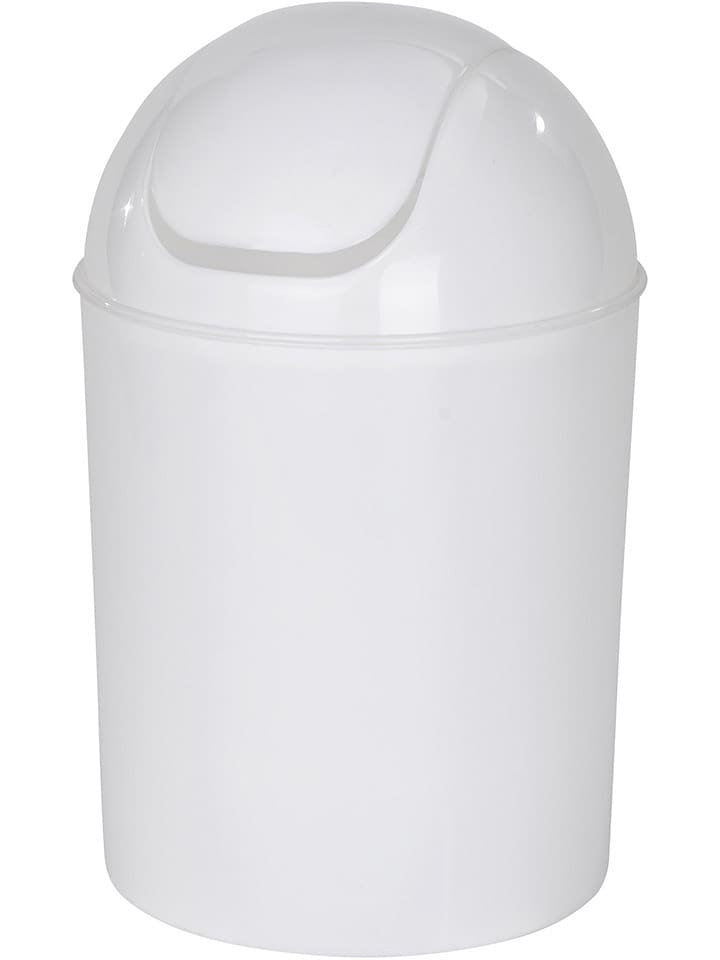Wenko Schwingdeckeleimer in Weiß - 6 l - 10% | Muelleimer