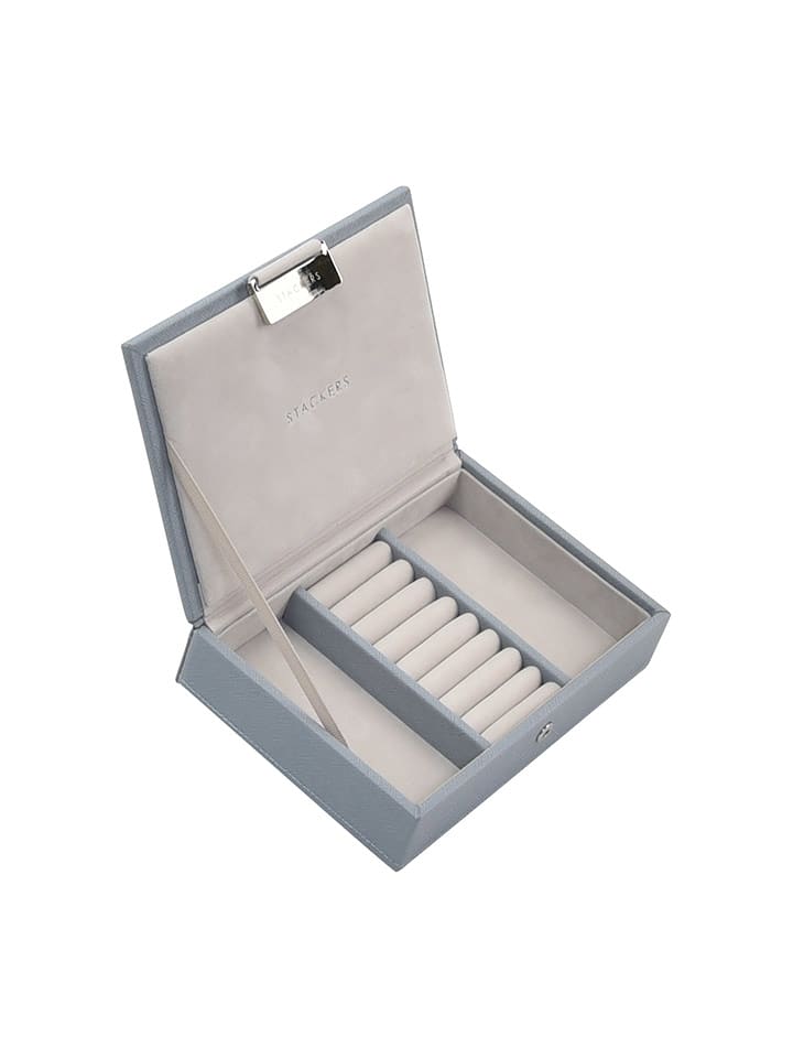 Stackers Schmuckkasten in Blaugrau - (B)18 x (H)12,5 x (T)4,5 cm - 15% | Schmuckkaesten