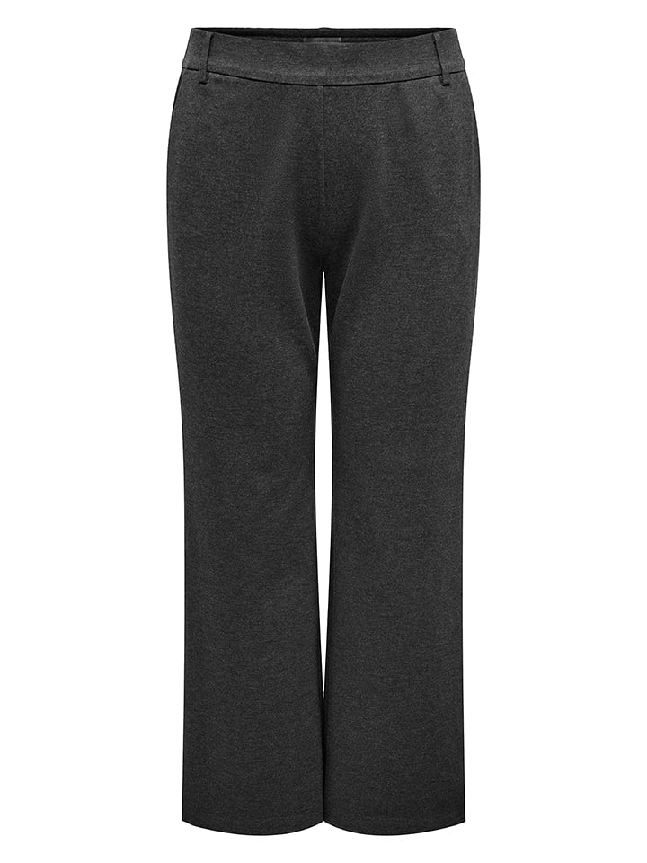 ONLY Carmakoma Hose in Dunkelgrau - 55% | Größe 44/L32 | Damenhosen