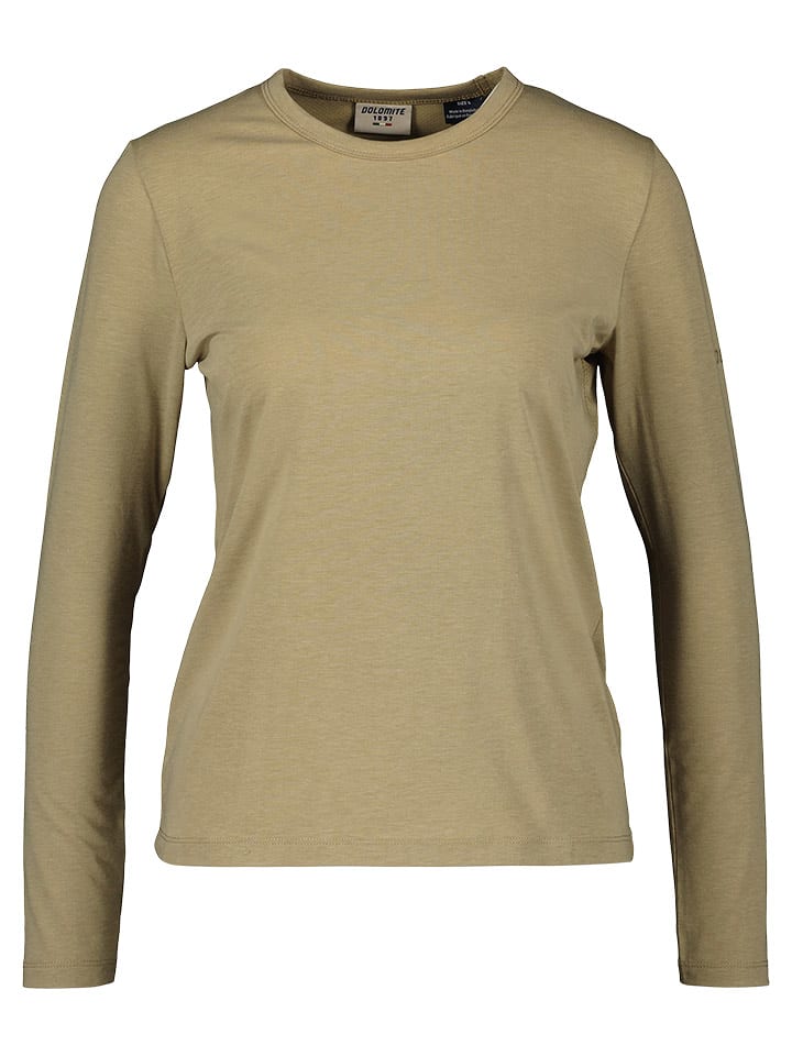 DOLOMITE Funktionslongsleeve "Pelmo" in Beige - 69% | Größe XL | Damen-outdoor-tops-shirts