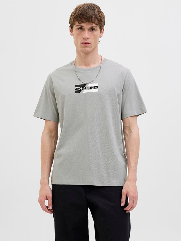 Jack & Jones Shirt "Jjcorp" in Grau - 43% | Größe M | Herren-plussize