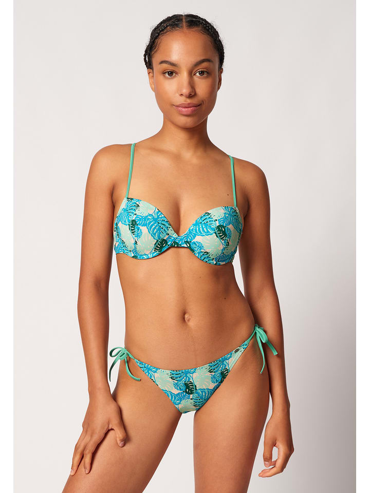 Skiny Bikini-Oberteil in Türkis/ Blau - 57% | Größe 85C | Damen-bademode