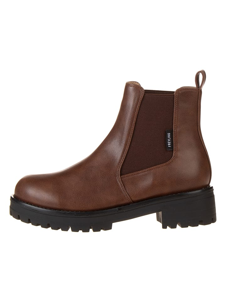 Freyling Chelsea-Boots in Braun - 58% | Größe 41 | Stiefeletten