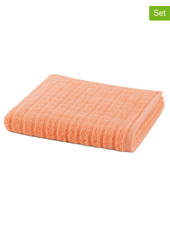 Möve for Frottana 3er-Set: Handtücher "Möve for frottana" in Apricot - 14% | Größe 50x100 cm | Badtextilien