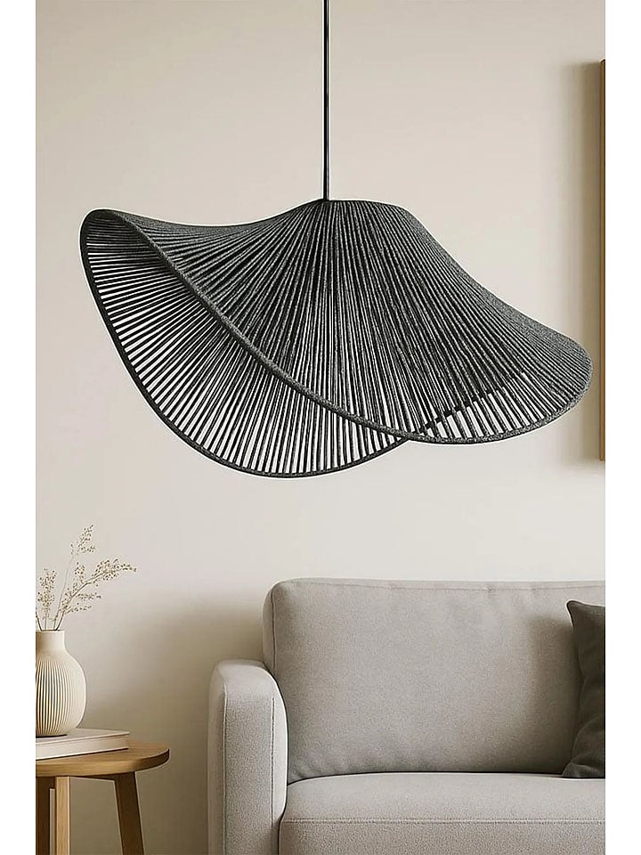 ABERTO DESIGN Hängeleuchte in Grau - (H)53 x Ø 50 cm - 62% | Haengeleuchten-deckenleuchten