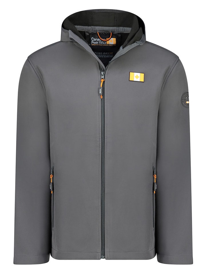 Canadian Peak Softshelljacke "Teskeakho" in Grau - 70% | Größe XXL | Herren-outdoorjacken