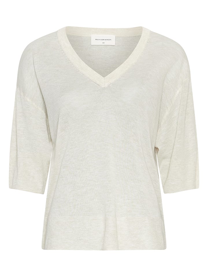 MOSS COPENHAGEN Bluse in Creme - 45% | Größe L/XL | Damen-blusen