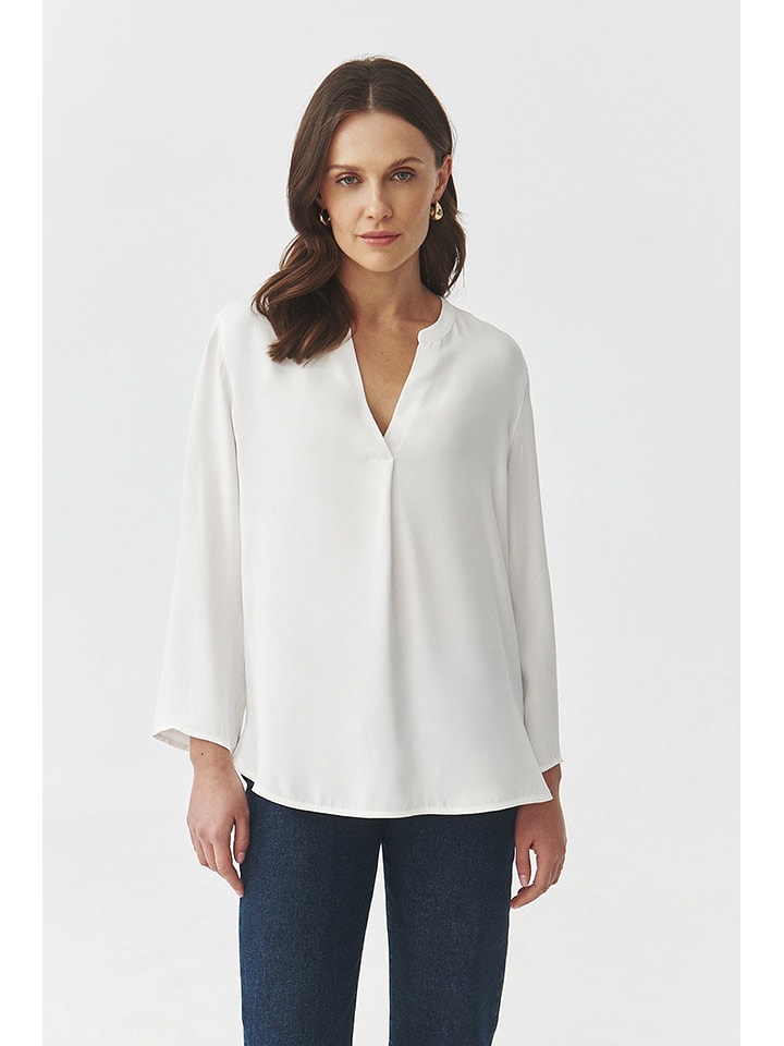 TATUUM Bluse in Weiß - 64% | Größe 44 | Damen-blusen
