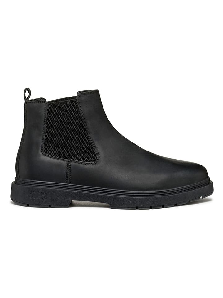 Geox Leder-Chelsea-Boots "Calaita" in Schwarz - 61% | Größe 42 | Herrenstiefel
