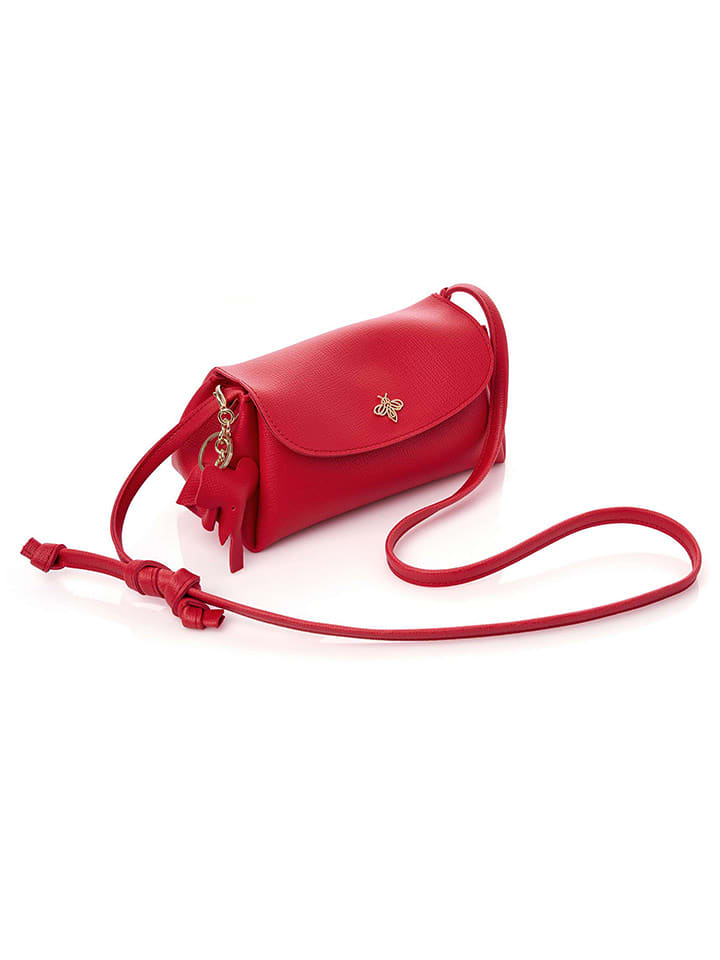 Lucky Bees Umhängetasche ''Ava'' in Rot - (B)22 x (H)12 x (T)11 cm - 63% | Damen-taschen