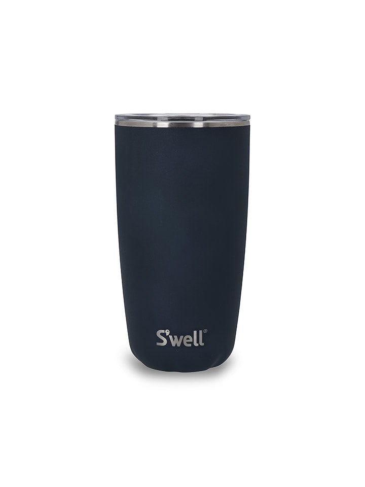 S'well Edelstahl-Thermobecher "Azurite" in Schwarz - 530 ml - 14% | Damen-outdoor-ausruestung