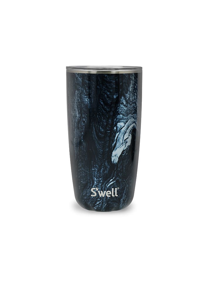 S'well Edelstahl-Thermobecher "Azurite Marble" in Dunkelblau - 530 ml - 14% | Damen-outdoor-ausruestung