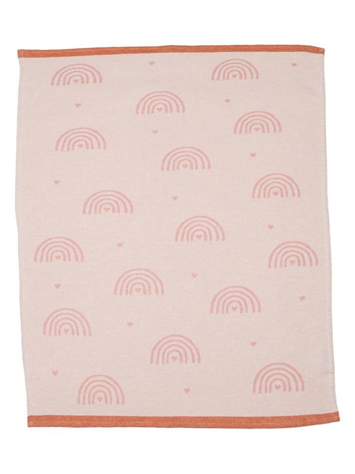 David Fussenegger Decke "Lima - Regenbögen" in Rosa - 49% | Größe 90x65 cm | Decken