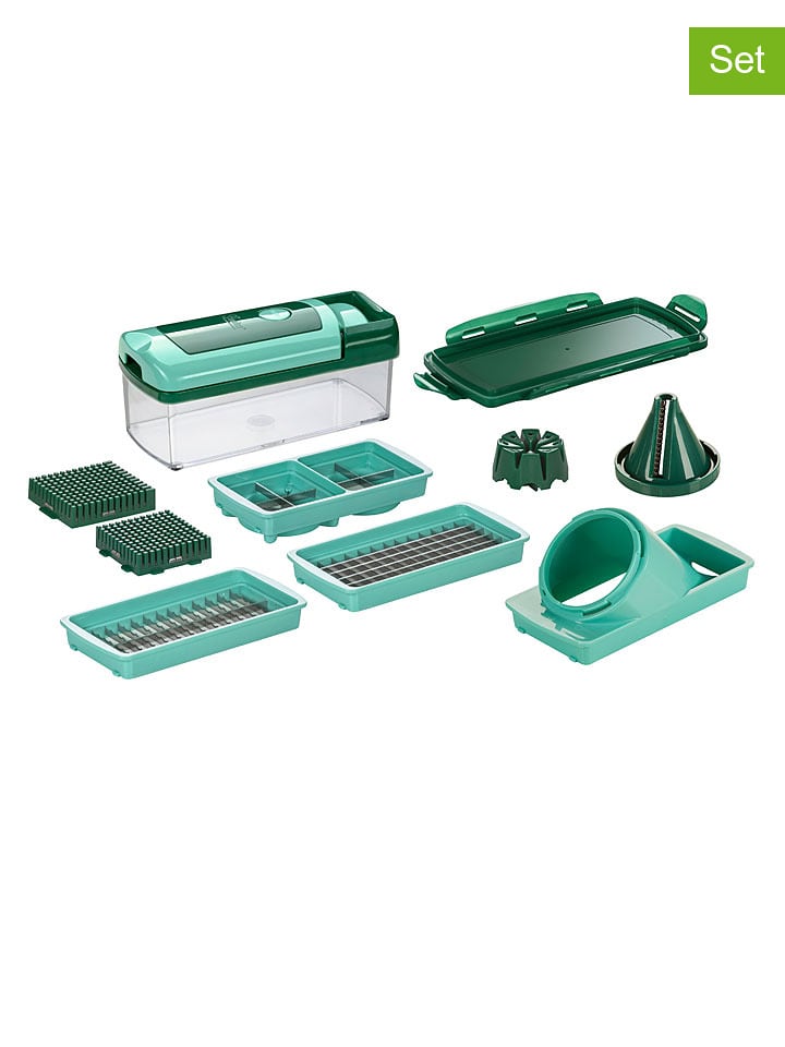 Nicer Dicer 12tlg. Set: Schneider "Nicer Dicer Fusion smart Julietti" in Grün - 28% | Kuechenhelfer