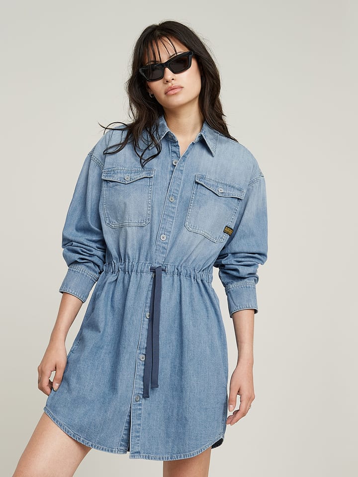 G-Star Jeanskleid in Hellblau - 59% | Größe XXS | Damen-kleider