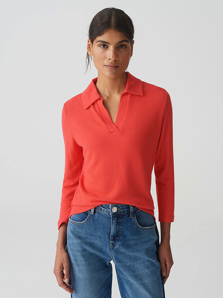 OPUS Longsleeve in Rot - 58% | Größe 40 | Damen-tops