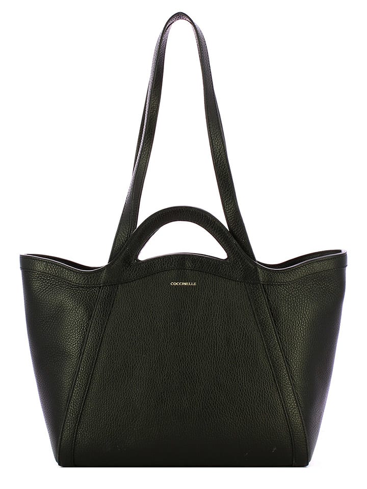 COCCINELLE Leder-Henkeltasche in Schwarz - (L)30 x (B)25 x (H)13 cm - 31% | Damen-taschen