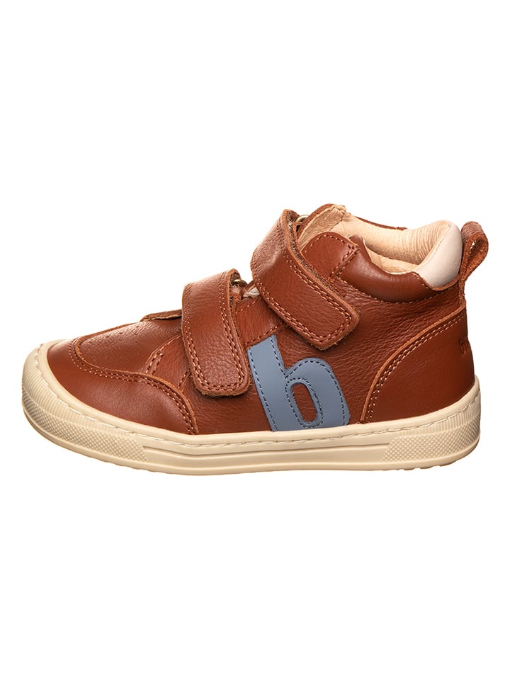 bisgaard Leder-Sneakers in Hellbraun - 50% | Größe 33 | Babysneakers
