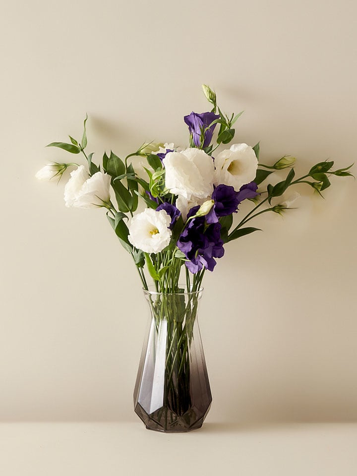 BELLA MAISON Vase ''Linda'' in Anthrazit - (H)20 x Ø 11 cm - 83% | Kerzen-vasen