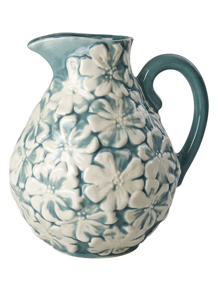 Rice Ceramic Flower Jug in Green - (H)27 x Ø 26 cm - 34% | Kerzen-vasen