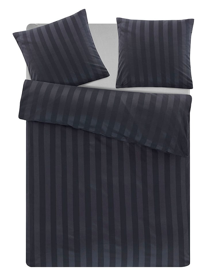 Leonique Satin-Bettwäsche-Set in Schwarz - 53% | Größe 135x200 cm | Bettwaesche-bettwaren
