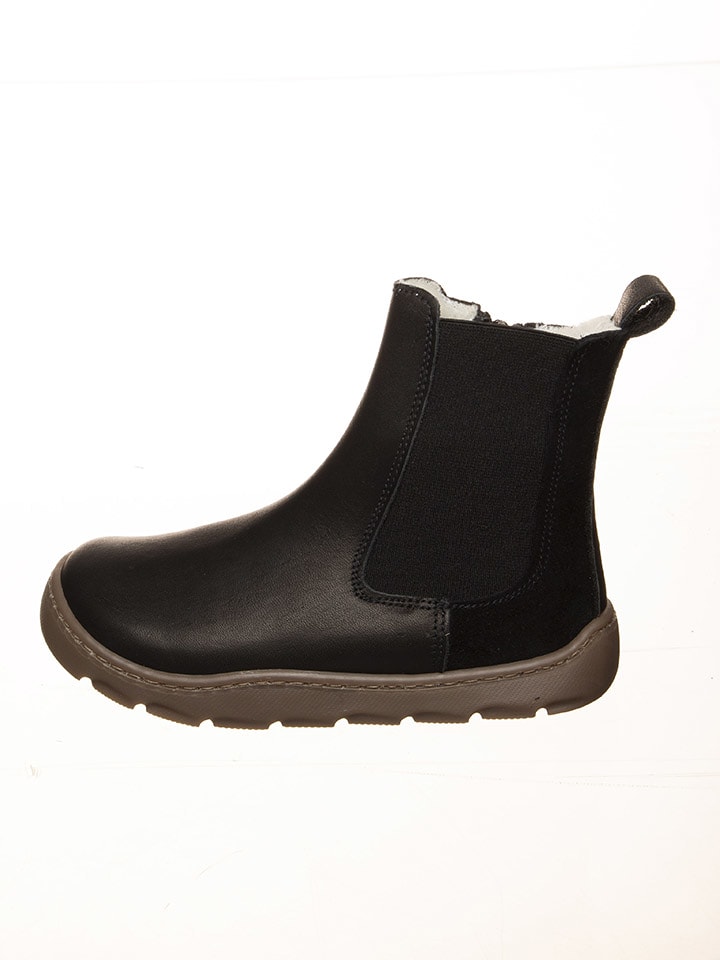 POM POM Leder-Barfußschuhe in Schwarz - 63% | Größe 31 | Kinderstiefel