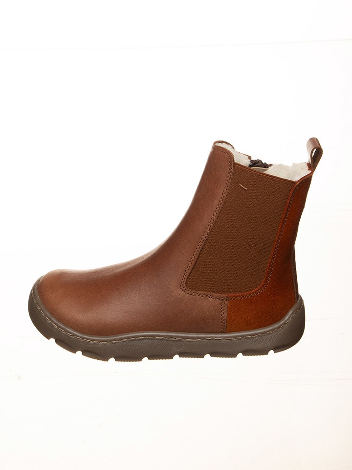 POM POM Leder-Barfußschuhe in Hellbraun - 63% | Größe 30 | Kinderstiefel