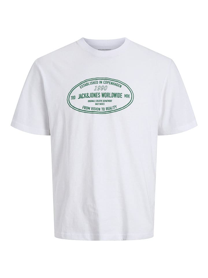 Jack & Jones Shirt in Weiß - 50% | Größe S | Herren-plussize
