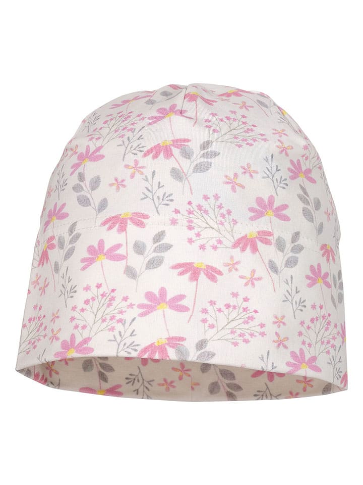 MaxiMo Beanie in Weiß/Pink - 16% | Größe 53 cm | Baby-muetzen