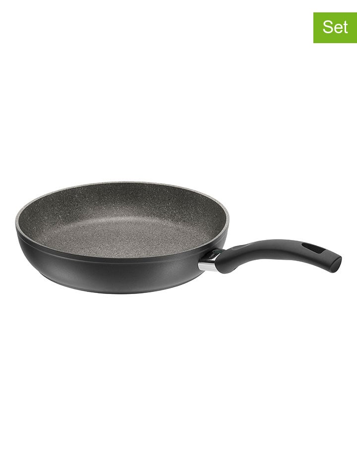 Ballarini 2tlg. Set: Schmorpfanne "Bari" in Schwarz - Ø 28 cm - 29% | Kochgeschirr