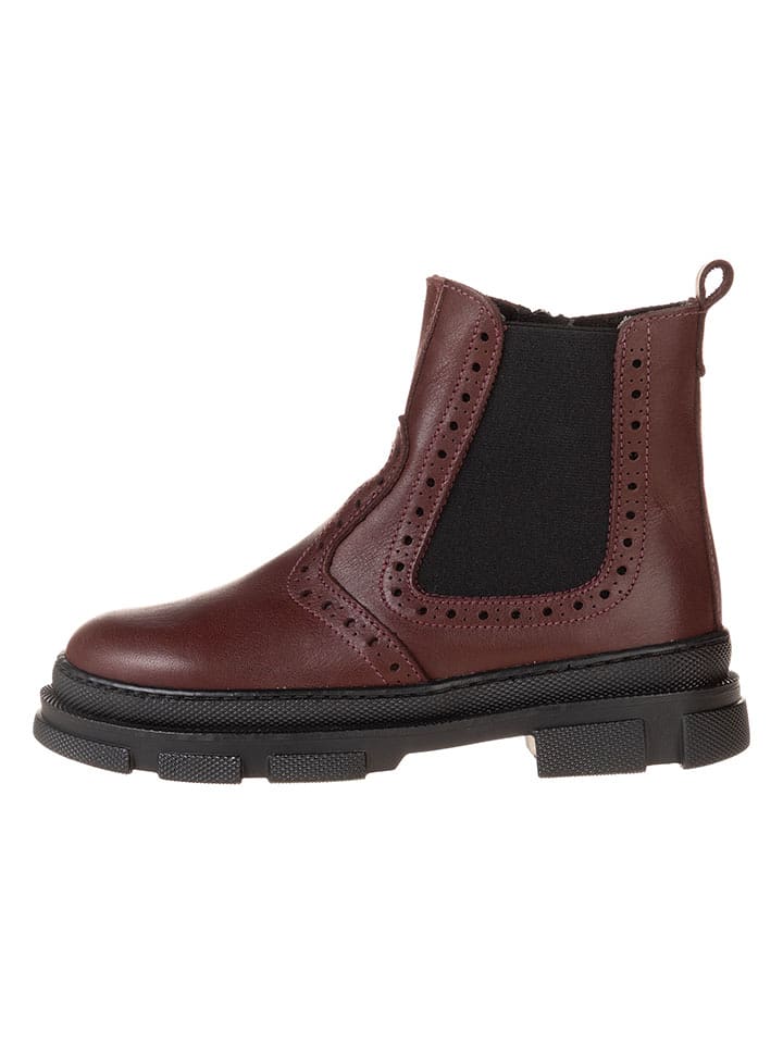 lamino Leder-Chelsea-Boots in Rot - 72% | Größe 28 | Kinderstiefeletten