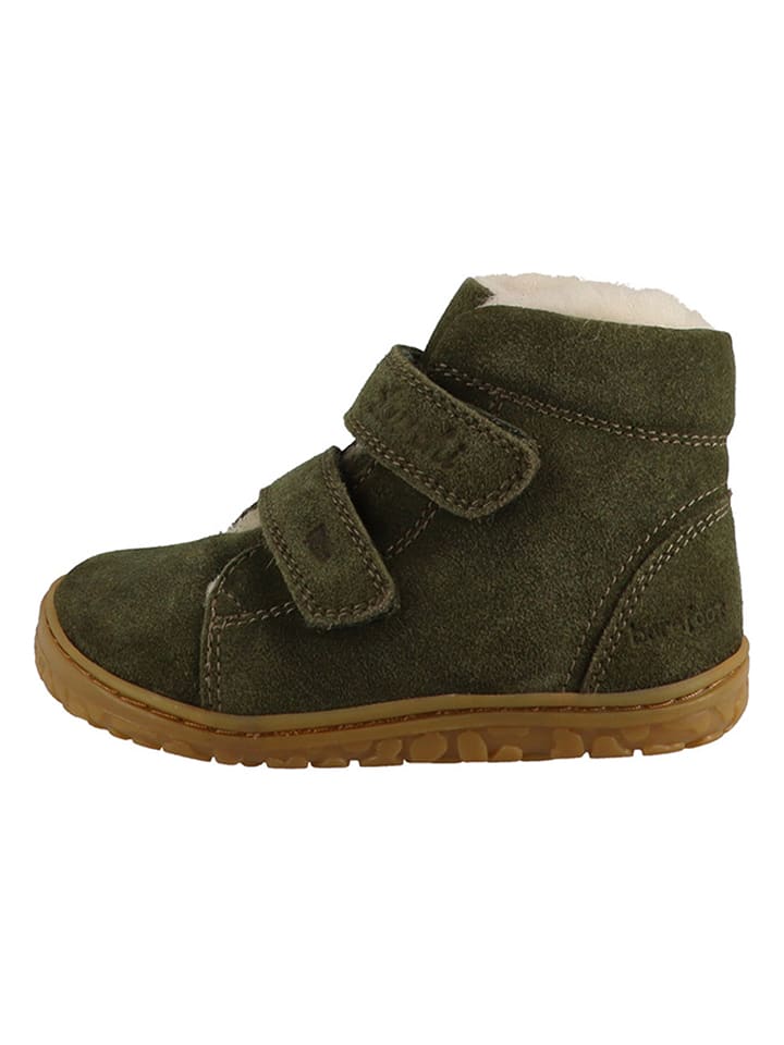 Lurchi Leder-Barfußschuhe "Nik" in Khaki - 59% | Größe 26 | Lauflernschuhe