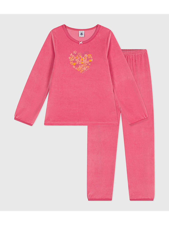 PETIT BATEAU Pyjama in Pink - 50% | Größe 140 | Baby-waesche