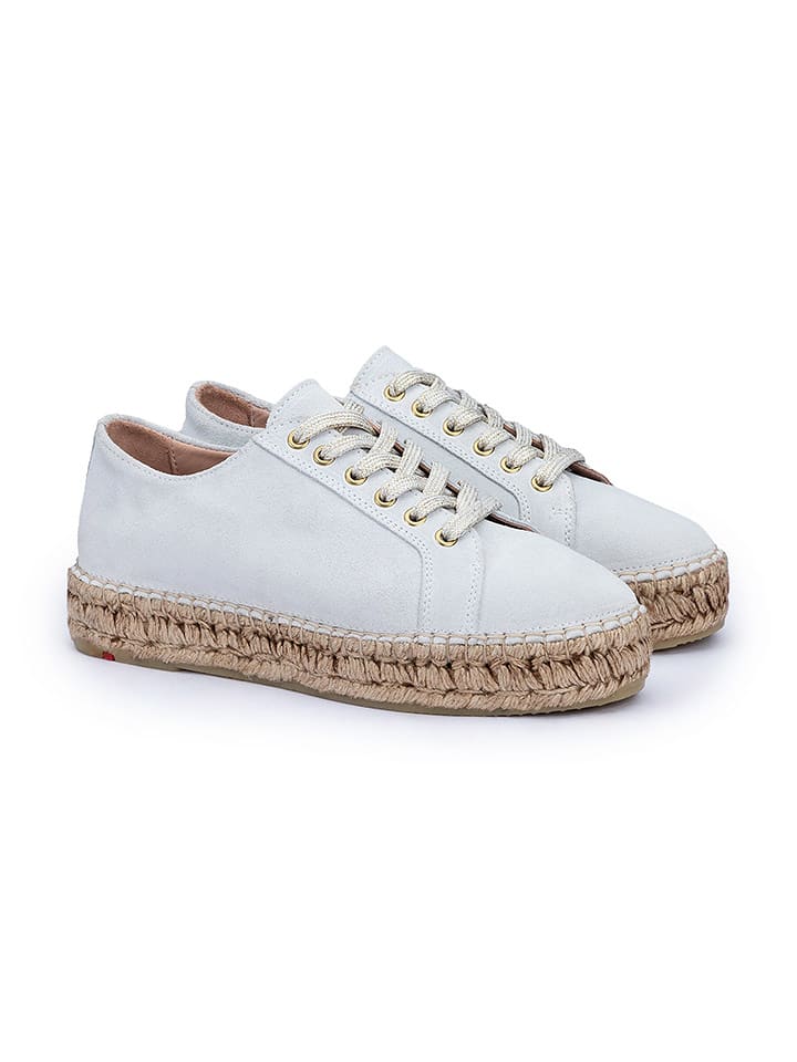 LLOYD Leder-Espadrilles in Hellblau - 58% | Größe 41 | Damen-schuhe-halbschuhe