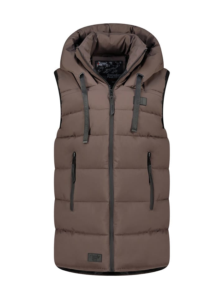 Canadian Peak Steppweste "Dolbeak" in Braun - 55% | Größe L | Damenjacken