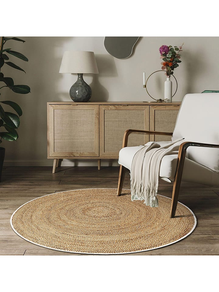 Conceptum Hypnose Kurzflor-Teppich ''Woopamuk521'' in Hellbraun - 35% | Größe 80x80 cm |