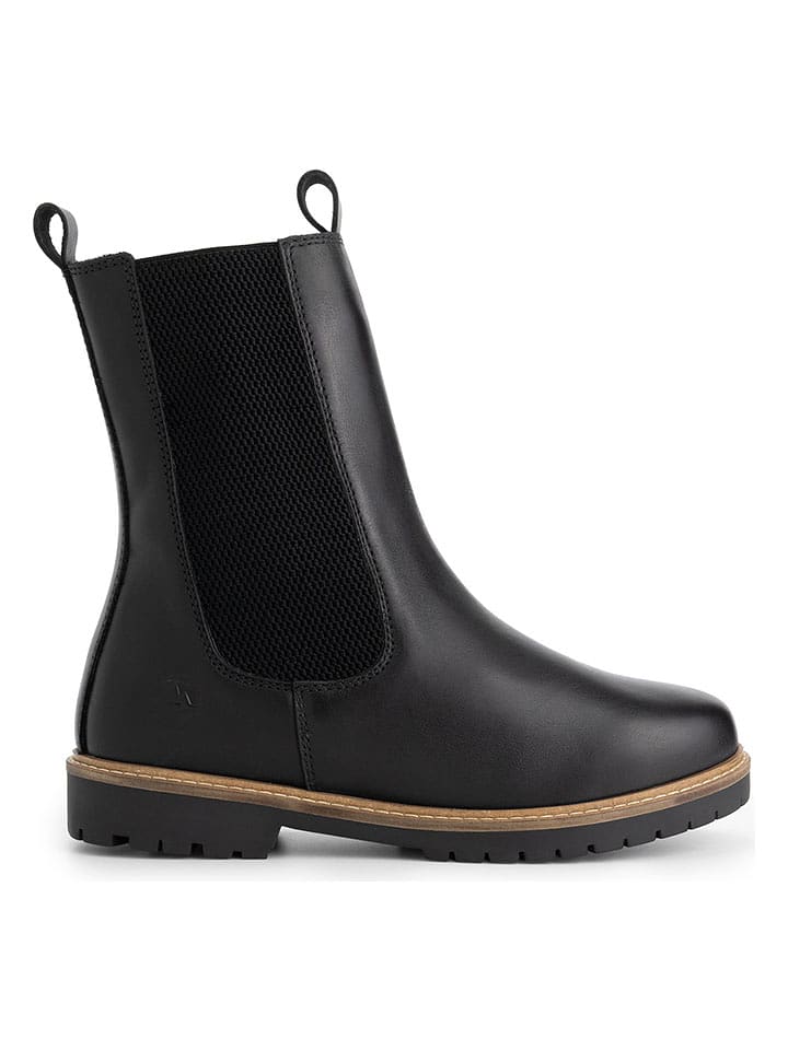 TRAVELIN' Leder-Chelsea-Boots "Ferring" in Schwarz - 57% | Größe 42 | Stiefeletten
