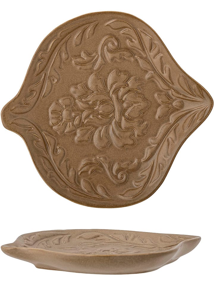 Bloomingville Dekoschale "Lizz" in Hellbraun - (L)18 cm - 26% | Dekoschalen