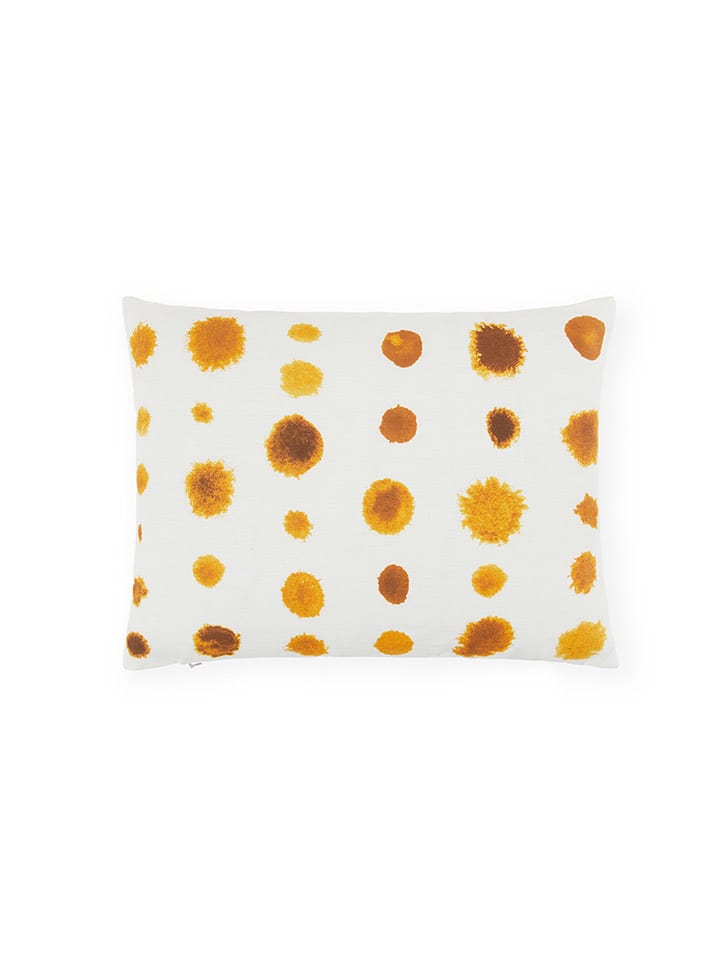 Lanerossi Leinen-Kissenhülle in Weiß/ Orange - (L)30 x (B)40 cm - 15% | Dekokissen